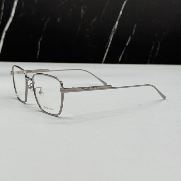 NEW BOTTEGA VENETA BV1015O 003 SILVER UNISEX EYEGLASSES BOTTEGA VENETA - Picture 6 of 9